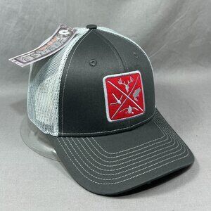 Fierce Outdoor Snapback Hat Gray Trucker Mesh Fishing Hunting Adjustable Mens